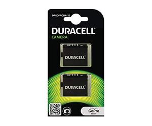 Duracell DRGOPROH4-X2 Batteria per GoPro Hero 4 AHDBT-401, 2 Pezzi, Nero