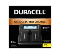 Duracell DRN6112 carica batterie (Duracell LED Dual DSLR Battery Charger) NEW