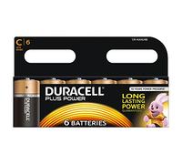 Duracell DUR023727 Plus Power C, Confezione da 6