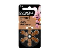 Duracell Easytab 312 Marrone 6 Batterie