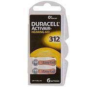 Duracell Easytab/Activair tipo 312 per apparecchi acustici Zinc Air P312 PR41 ZL3, confezione da 60