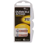 Duracell Easytab/Activair tipo 312 per apparecchi acustici Zinc Air P312 Single