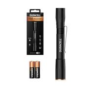 Duracell Lampada a penna a LED DF150 - 150 lumen, focalizzabile, 25 m, 2 batterie AAA incluse, diverse modalità di illuminazione, alloggiamento in alluminio, compatta e robusta, pronta all'uso