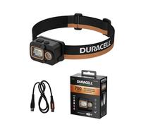 Duracell Lampada frontale a LED DH700R Core - 700 lumen, focalizzabile, 50 m, funzione luce rossa, ricaricabile USB-C, batteria al litio, diverse modalità di illuminazione, ergonomica, resistente agli