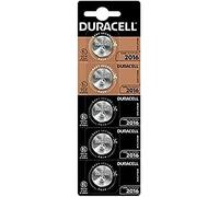 DURA CR2016 X5 - Batteria a bottone al litio, CR2016, 3 V, 20,0 x 1,6 mm, confezi