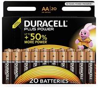 Duracell LR06 MX1500 Plus AA - Batterie Stilo Alcaline, Confezione da 20 Pacco del Produttore, 1.5V