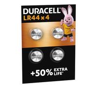 Duracell Specialty LR44 - Batterie alcaline a bottone, confezione da 4