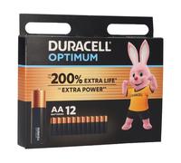Duracell MN1500 AA MIGNON Batteria Optimum 12 Pezzi Blister