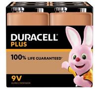 DURA PLUS E4 - Plus, batteria alcalina, blocco da 9 V, confezione da 4 pezzi