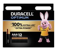 Duracell Optimum Batteria Ministilo (AAA) Alcalina/manganese 1.5 V 12 pz.