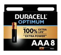 DURACELL OPTIMUM BATTERIA MINISTILO AAA ALCALINA/MANGANESE 1.5 V 8 PZ MODELLISMO