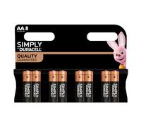 Duracell Simply Alcaline Stilo AA - Blister 8 Batterie
