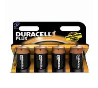 Duracell Pila Plus Mono D (LR20) 1,5V, confezione da 4
