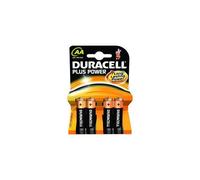 DURACELL PILE ALCALINE AA 1,5V NON RICARICABILI PLUS POWER CONFEZIONE DA 4 PILE