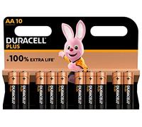 Duracell Plus 163553 - Batterie alcaline AA Mignon 1,5 V, LR6 MN1500, confezione da 10