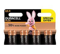 Duracell - Plus AA, Batterie Stilo Alcaline, confezione da 8 pacco del produttore, 1.5 volt LR06 MN1500