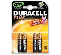 Duracell Plus Batteria alcalina AAA Size 1,5 V Ref MN2400B4