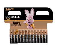 Duracell Plus batterie alcaline AAA, confezione da 12