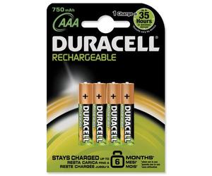 Duracell Plus-Batterie ricaricabili AAA ricaricabili universali,-10-50°, 30 °C, AAA, NiMH, colore: verde