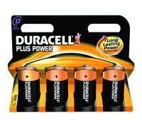 Duracell Plus D Size 4 Pack NEW