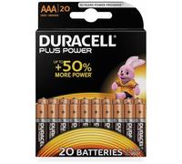 Duracell Plus Power Alkaline Micro (AAA) Batterie - 20 pezzi