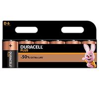 Duracell Plus Power batterie alcaline di tipo D, confezione da 6