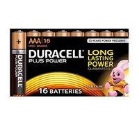 Duracell Plus Power - Pacco da 16 pile alcaline AAA, multicolore