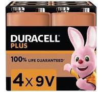 DURACELL PLUS POWER PILA 9V PP3 CONFEZIONE 4PZ MN1604B4 NEW
