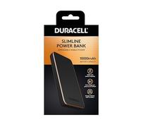 Duracell Power Bank 10.000 mAh, caricabatterie portatile a ricarica rapida con USB-C + USB-A | Batteria esterna sottile compatibile con iPhone, Android e altro ancora.