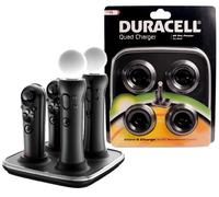 Duracell Quad Docking Caricabatteria Alimentatore per PS3 Ps VR Move Sub