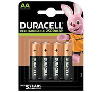 DURACELL - Ricaricabili Aa 2500 Mah Batterie Ideale Per Xbox Controller Confezione Da 4