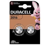 DURACELL Set di 2 batterie a bottone litio "Elettronica" CR2016