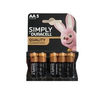 DURACELL SIMPLY AA B5 STILE MN1500 ALKALINA - NUOVO