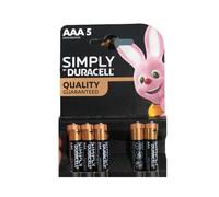 Duracell Batterie Mini Stilo AAA Simply LR03 MN2400 1Cnf/5pz