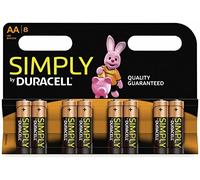 Duracell Simply Alcaline Stilo AA - Blister 8 Batterie