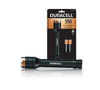 Duracell - Torcia in alluminio da 150 lumen, per uso quotidiano, affidabile, durevole e portatile, con 2 batterie AA incluse, ideale per uso interno ed esterno