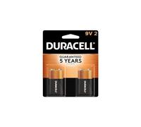 Duracell Type PP3 9V Battery 2 Pack Alcalino 9V