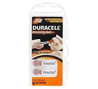 Duracell Zinco-Aria Cellule uditive, 312/A312/PR41, 1.4 V - 6 Pezzi