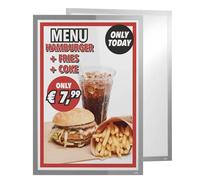 Duraframe - Cornice magnetica per poster, autoadesiva, con protezione UV, per foto, avvisi, annunci, menu, certificati, dipinti