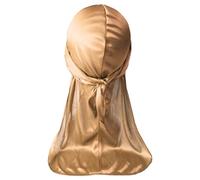Durag - Cappello da uomo a coda lunga, morbido, per una facile gestione dell'acconciatura dopo il bagno e da indossare tutti i giorni, F, Taglia unica