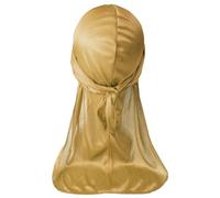 Durag - Cappello da uomo a coda lunga, morbido, per una facile gestione dell'acconciatura dopo il bagno e da indossare tutti i giorni, suolo, Taglia unica