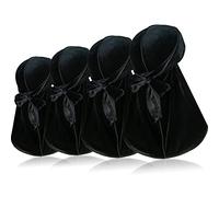 Durag Durag in velluto per 360 onde, setoso Doo Rag Durag Head Wraps con coda extra lunga e cinghie larghe per uomo e donna, Gruppo 1-a, taglia unica