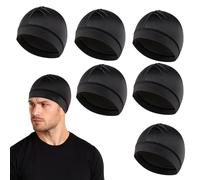 Durag Men - Set di 6 retine per capelli per dormire, da uomo, 17 x 25 cm, per sport, sonno, doccia, parrucchiere