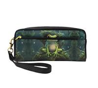DURAGS Beauty case portatile con stampa floreale retrò con girasoli primaverili, la piccola borsa per il trucco perfetta per i viaggi, Albero Rana Pace, Taglia unica