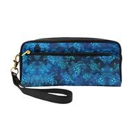 DURAGS Borsa per il trucco portatile con stampa tartaruga marina, la piccola borsa per il trucco perfetta per i viaggi, Tartaruga Marina - Blu, Taglia unica