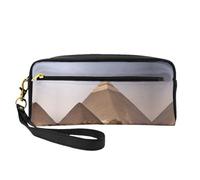DURAGS Borsa portatile di trucco della stampa dei petali di rosa rossa, la piccola borsa di trucco perfetta per il viaggio, Piramidi d'Egitto2, Taglia unica