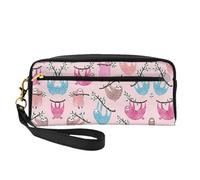 DURAGS Borsa portatile di trucco della stampa dell'elefante bianco, la piccola borsa di trucco perfetta per il viaggio, Bradipo cattivo bambino, Taglia unica