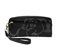 DURAGS Borsa portatile di trucco della stampa dell'elefante bianco, la piccola borsa di trucco perfetta per il viaggio, Elefante bianco, Taglia unica