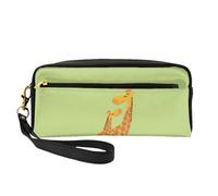 DURAGS Borsa portatile di trucco della stampa di Bling dell'oro, la piccola borsa di trucco perfetta per il viaggio, Giraffa., Taglia unica