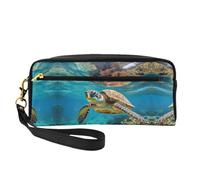 DURAGS Borsa portatile di trucco della stampa di buon Natale, la piccola borsa di trucco perfetta per il viaggio, Tartaruga marina dell'isola di Lord Howe 2, Taglia unica